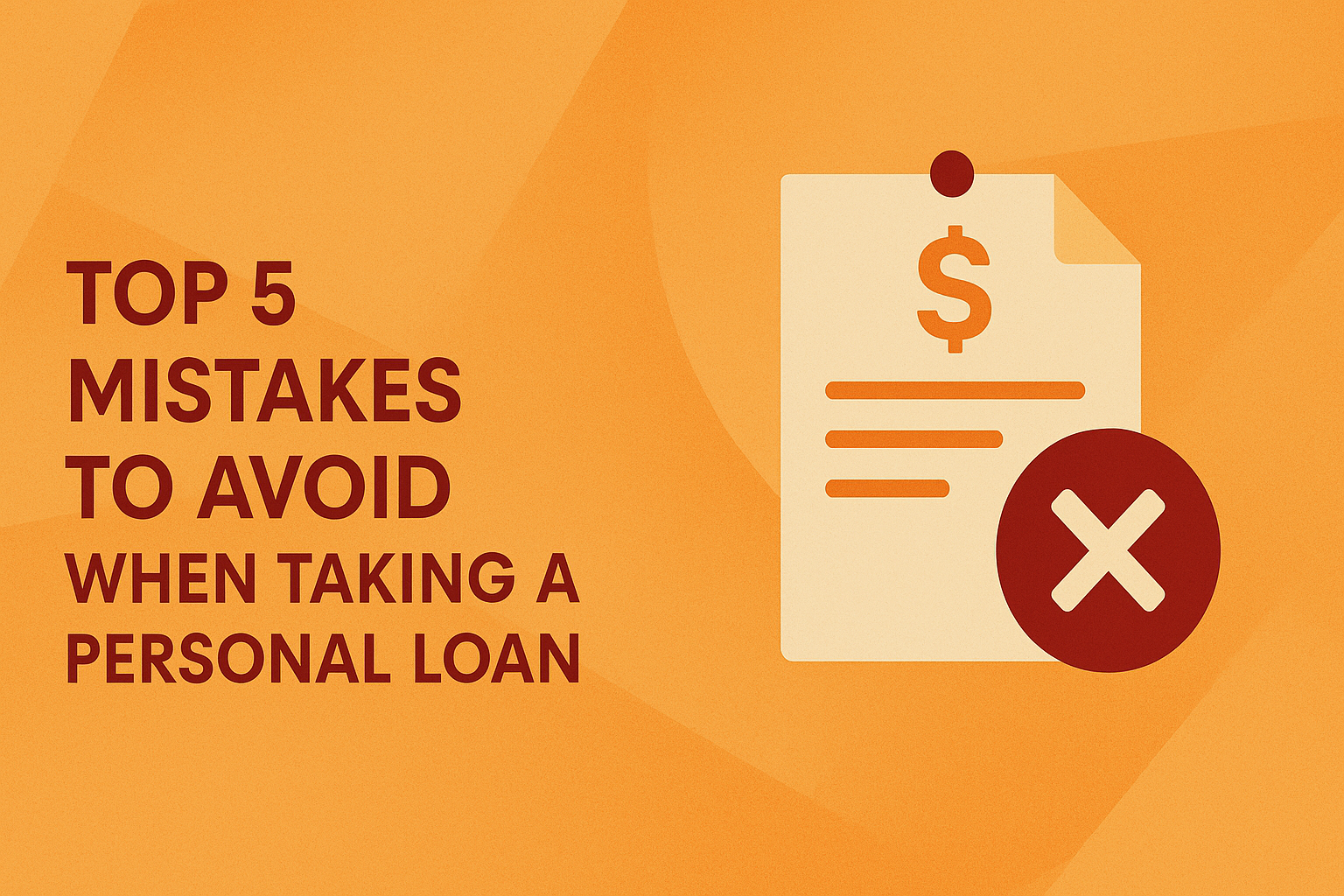 Avoid Personal Loan Mistakes